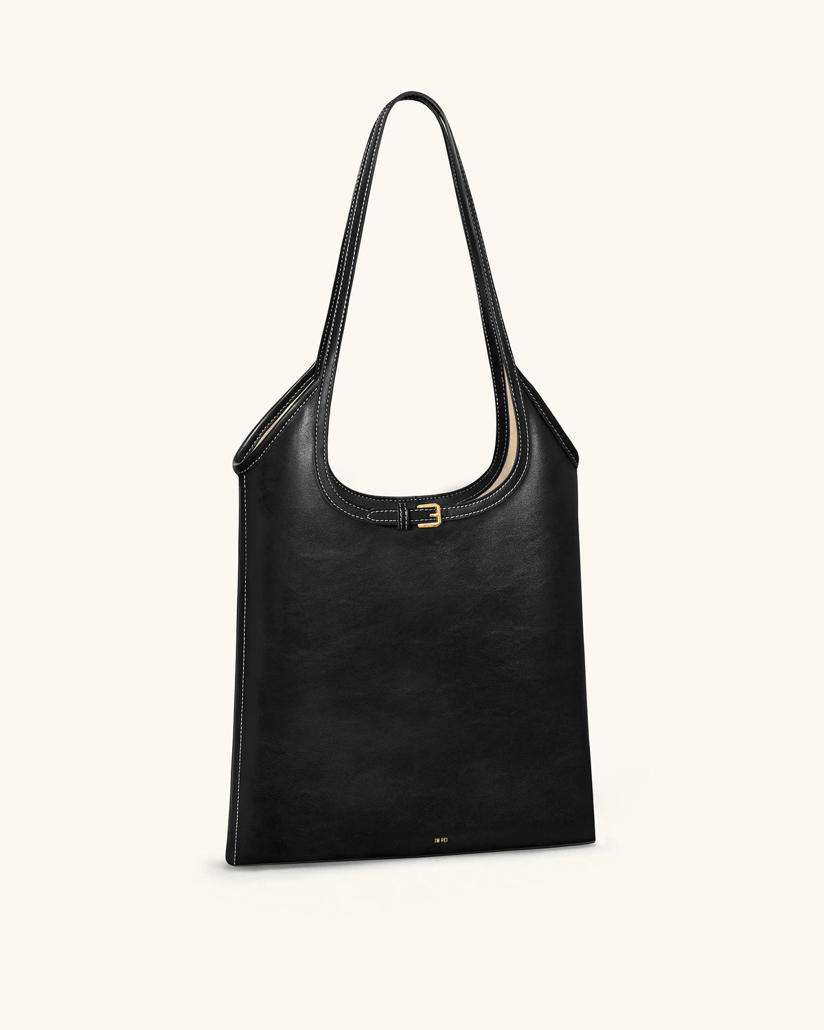 Brooke Belted Embellished Shoulder Tote Bag - Black - view 2