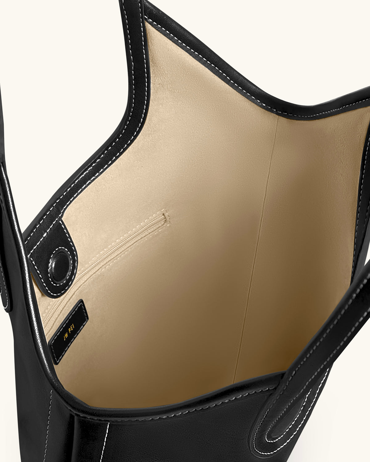 Brooke Belted Embellished Shoulder Tote Bag - Black - view 4
