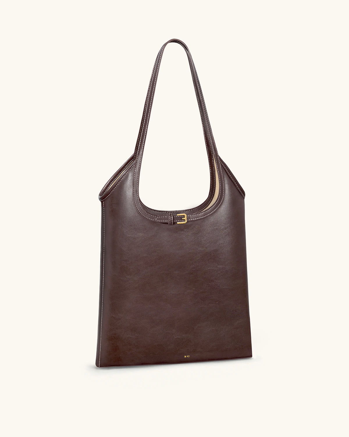 Brooke Belted Embellished Shoulder Tote Bag - Dark Brown - view 2