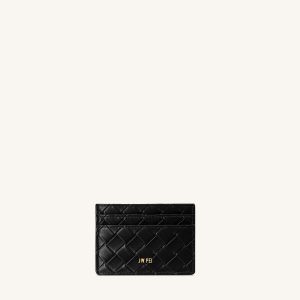 Woven Texture Card Holder - Black - view 1