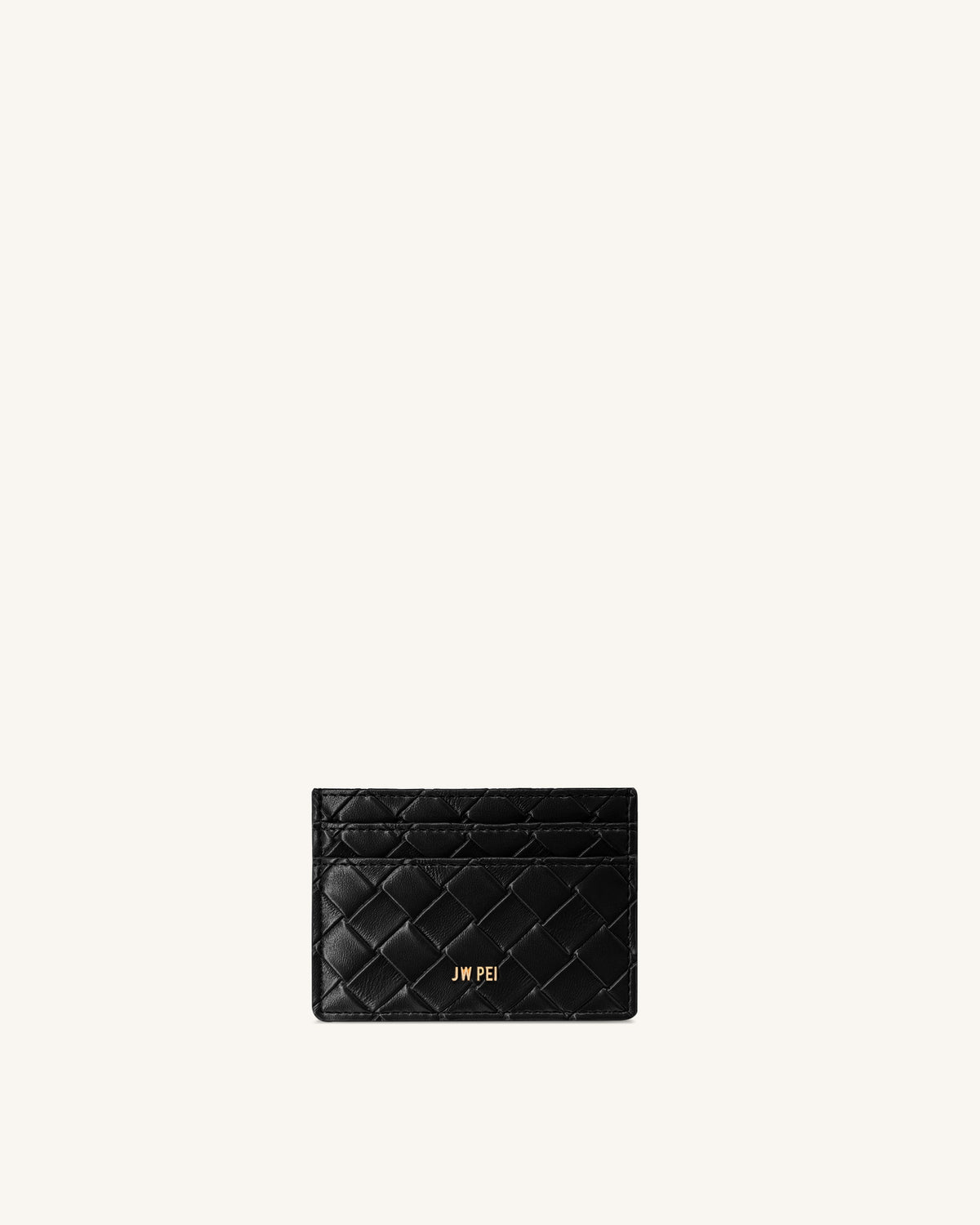 Woven Texture Card Holder - Black - view 1