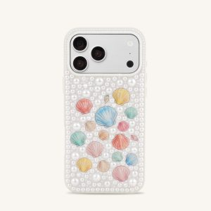 Pastel Seashell Pearl Phone Case - White - view 1