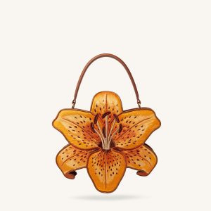 Lily Blossom Top Handle Bag - Orange - view 1